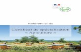 Certificat de spécialisation « Apiculture - chlorofil.fr · génératrice d’un complément de ressources) et les apiculteurs ... circuits de vente directe et dans les magasins