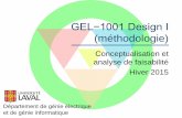 GEL−1001 Design I (méthodologie)wcours.gel.ulaval.ca/2015/h/GEL1001/default/5chronologie/concepts... · Exemple 1 : pompe d’irrigation à motricité humaine ... piston •Corde