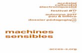 accès)s( culture(s) électroniques)s( festival #17 … · Léonard de Vinci a inventé beaucoup de machines dont on se sert aujourd’hui dans l’industrie: scies, marteaux mécaniques,
