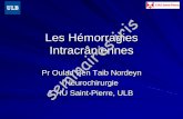 Les Hémorragies Intracrâniennes - seminairesiris.be 11 2015 Dr... · –