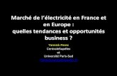 Marché de l’électricité en France et en Europe : quelles ... 15 juin.pdf · Marché de l’électricité en France et en Europe : quelles tendances et opportunités business