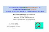 Changements démographiques et développement …iussp.org/sites/default/files/event_call_for_papers/Communication B... · intégré au Maroc: Aspects, interventions et défis Pr.