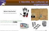 Rémi Bacheletrb.ec-lille.fr/l/Socio_orgas/cours-socio_identites-cultures.pdf · « la personne sait (ou est en processus avancé de savoir) qui elle est sur les plans ... • Suggestions