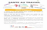 SANTE AU TRAVAIL - synhorcat.com · x Caisse Régionale d’Assurance Maladie d’Ile de France ... x Inspection du travail : ... médecin du travail et le service Prévention.