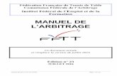 MANUEL DE · manuel AR S16-17 07 07 16.doc Page 1 sur 25 Fédération Française de Tennis de Table ... - deux panières à la disposition des joueurs (pour la serviette, ...