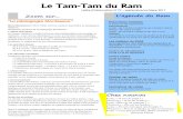 Le Tam-Tam du Ram · dada sur mon bidet » dans le cadre de ... L'intérêt pour les petits objets ... activités ou du matériel adaptés à ses besoins et à son rythme.