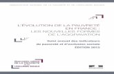 L’ÉVOLUTION DE LA PAUVRETÉ EN FRANCE : LES · PDF filel’Évolution de la pauvretÉ en france : les nouvelles formes de l’aggravation observatoire national de la pauvretÉ et