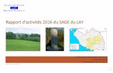 Rapport d’activités 2016 du SAGE du LAY - Bassin du … Annuel CLE_2016.pdf · Poitevin, Bassin Versant du Lay en 1998. La surface du SAGE occupe 2 190 km². Le SAGE du Lay est