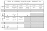 Calendrier des Examens de la Session principale du 1 ... fileWeb Design Environnement Français Electrecité A.S.D-1 ... 16h00 Anglais Droit C2i-1 Calendrier des Examens de la Session