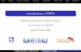 Introduction à STATA - abenkhalifa.files.wordpress.com · Results : utilisée pour a cher tous les résultats des commandes tapées par l'utilisateur. Variables : détaille toutes
