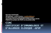 CIAC Certificat d’Immunologie et d’allergie clinique · Bilan des troubles du sommeil Formation en rééducation respiratoire ... QCM : 30 minutes Institut Pasteur de Paris. CIAC