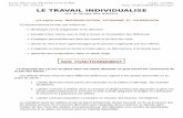 LE TRAVAIL INDIVIDUALISE - Les blogs des écoles de ...blogs17.ac-poitiers.fr/circo-lrs/files/2014/05/le-travail-en... · La validation s’effectue soit quand une fiche est terminée