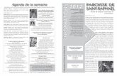 Agenda de la semaine - saintraphael-catho.com · Fête de la St-Joseph à Cotignac Samedi 17 mars 2012 Mgr Rey consacrera notre diocèse à saint Joseph avec indulgence plénière