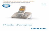 XL390-395 French user manual - p4c.philips.com · Mode d’emploi Toujours là pour vous aider Enregistrez votre produit et obtenez de l’assistance sur le site ... de charge des