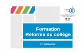 Formation Réforme du collègesbssa.enseigne.ac-lyon.fr/spip/IMG/pdf/reforme_college... · Total Education nationale 7529 7402 4711 63,6% 1229 963 78,4% Bilan de l ... Page de présentation