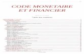 CODE MONETAIRE - DLA Régional Champagne … · Livre Ier La monnaie ... Section 3 Conditions de fonctionnement des marchés réglementés et des entreprises de marché ... Section