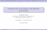 Protection de la vie privée et des données personnellesguillaume.piolle.fr/doc/CS-PDP.pdf · Introduction Le cadre juridique en France en 2017 Le RGPD / GDPR Vie priv ee au travail