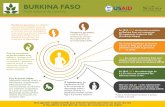 SPRING National Anemia Profile - Burkina Faso - French · paludisme pendant la grossesse (11 % en 2010) 25 % des enfants du Burkina Faso sont allaités exclusivement pendant les six