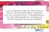 Les impacts de la structure de la propriété des médias … · Par Lovamalala Randriatavy et Iloniaina Alain Les impacts de la structure de la propriété des médias sur la couverture