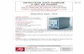 DETECTEUR ANTI-MARCHE A SEC DE POMPE - Pompes … · Le détecteur remplace très avantageusement les détecteurs de niveau, ... Pompe volumétrique ... Toutes marques et types de