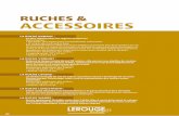 RUCHES & ACCESSOIRES - Lerouge Apiculture - …€¦ · - une double paroi d’épaisseur 13 mm est séparée de la hausse par un vide d’air de 15 mm. RUCHE DADANT 10 cadres Toit