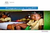Programme CapED: rapport annuel 2017; 2018unesdoc.unesco.org/images/0026/002627/262715f.pdf · les systèmes nationaux d’éducation et répond ... à Antennes et personnels de projet