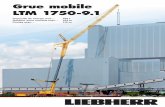Grue mobile LTM 1750-9 - liebherr.com · Vérin du bâti de contrepoids fixé sur la plaque de base du lest Raccordement des raccords rapides hydrauliques et électriques. 16 LTM