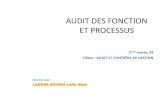 Audit des fonctions et des processus - 9ra-eco.com · français du contrôle et de l’audit interne. ... systématique des activités ou des processus d’une entité, en vue de