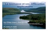La biomasse et ses différentes applications - aqme.org · Métallurgie (biocoke) Remplacement du coke en boulettes de minerais de fer 250$ ‐500$/tonne1 Combustion (biocharbon)