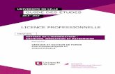 DES ETUDES E - ged.univ-lille3.fr · guide des etudes licence professionnelle 2017 - 2018 e s gestion et edition de fonds photographiques et audiovisuels