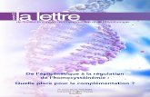 De l’épigénétique à la régulation de l’homocystéinémie : …iepp-eu.com/wp-content/uploads/2013/04/Lettre-IEPP-n21-Methylation.… · rôle prépondérant dans l’expression