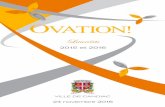OVATION! · Production d’un album musical lancé en janvier 2016 - ... arts et de la culture. ... Vincent Jutras