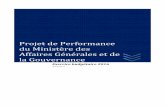 Projet de Performance du Ministère des Affaires … · Présentation succincte de la stratégie du ... stratégique pour la période 2012-2016 ayant une portée ... déterminants