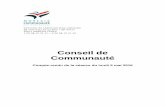 Conseil de Communauté - Morlaix · L'an deux mil seize, le neuf mai à dix-huit heures, le Conseil de Communauté s'est réuni à la Chambre de Commerce et d'Industrie de …
