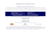 Matel PC Market S.A. - ammc.ma · PME -PMI Petite et Moyenne Entreprise / Industrie . Matel PC Market Note d’information Page 3 sur 359 RAN ... ANALYSE DE LA SITUATION FINANCIERE