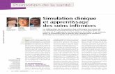 Simulation clinique et apprentissage des soins inﬁrmierscesitechsante.fr/wp-content/uploads/2016/10/Article_ObjectifSoins... · tinence des connaissances en sciences médicales