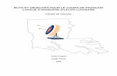 Objectifs pour FLE Louisiane - French consortium of … · buts et objectifs pour le cours de franÇais langue ÉtrangÈre (fle) en louisiane pistes de travail andré frippiat caddo