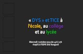 « DYS » et TICE à l’école, au collège et au lycéeweb.ac-toulouse.fr/automne_modules_files/pDocs/public/r29875_61... · • livres audio et numériques en ligne ou téléchargeables