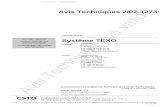 Façade textile Système TEXO - cstb.fr · 4 2/07-1273 Dossier Technique établi par le demandeur A. Description 1. Principe Le système TEXO® est un système de façade textile