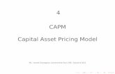 4 0pt0pt CAPM 0pt0pt Capital Asset Pricing Model · Portefeuille de marché et investissement risqué ... On s’intéressera en particulier, lors du choix de portefeuille, aux portefeuilles