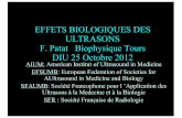 EFFETS BIOLOGIQUES DES ULTRASONS F. Patat …naxos.biomedicale.univ-paris5.fr/diue/wp-content/uploads/2013/05/... · valeur de cet index au niveau des tissus mou, ... M.I = pression