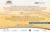Conférence internationale sur - ondh.ma · - Evaluation du programme TAYSSIR (Cash Transfert Program) ; M Youssef Belqasmi ; Secrétaire Général de L’Education Nationale Rabat