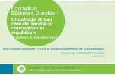 Formation Bâtiment Durable · Bruxelles Environnement Eau chaude sanitaire : choix et dimensionnement de la production Manuel da CONCEIÇÃO NUNES MATRIciel Formation Bâtiment Durable