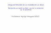 Professeur Agrégé Amagana DOLO - …mail.cnom.sante.gov.ml/docs/pdf/Microsoft PowerPoint... · maladie: physiopathologie du paludisme grave et du paludisme chez ... • Prise en