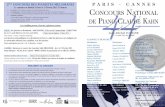 PARIS - Bienvenue sur le site du pianiste Claude Kahnclaudekahn.info/images_pdfs/programme_concours2013.pdf · du 1er juillet 1901 Secrétariat du Concours et Siège Social : 97,