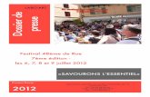 Un festival des arts de la rue à Mende en Lozère. sselozere.fr/sites/default/files/upload/documents/dp_48_de_rue.pdf · des artistes viendront y exposer leurs oeuvres pour les festivaliers.
