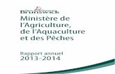 Ministère de l’Agriculture, de l’Aquaculture et des … · mer sur le marché international et l’établissement d’un nouveau Règlement sur la classe biologique pour ...