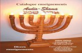 Catalogue internet 2016 - shekina.com · Livret de 33 chants hébreu-français ... 13 € Audio-shama propose de découvrir les richesses de la langue hébraïque dans la Bible par