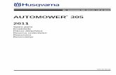 IPL, Automower 305, 2011-01 - Textalk€¦ · IPL, Automower 305, 2011-01, 115 41 64-01 115 41 64-01 Spare parts Reservdelar ... 5 574 46 90-01 2 Bracket, lift sensor 6 574 46 91-01