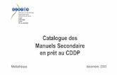 Catalogue des Manuels Secondaire en prêt au CDDPcrdp.ac-bordeaux.fr/cddp33/telechargement/mediathe... · Différencier et diversifier l'enseignement de l'allemand en 6ème et en